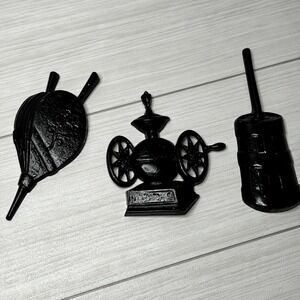 Vintage Cast Iron Rustic Farmhouse Wall Art Decor‎ Set